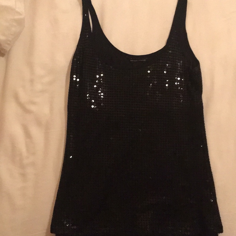 Black Sequin Tank